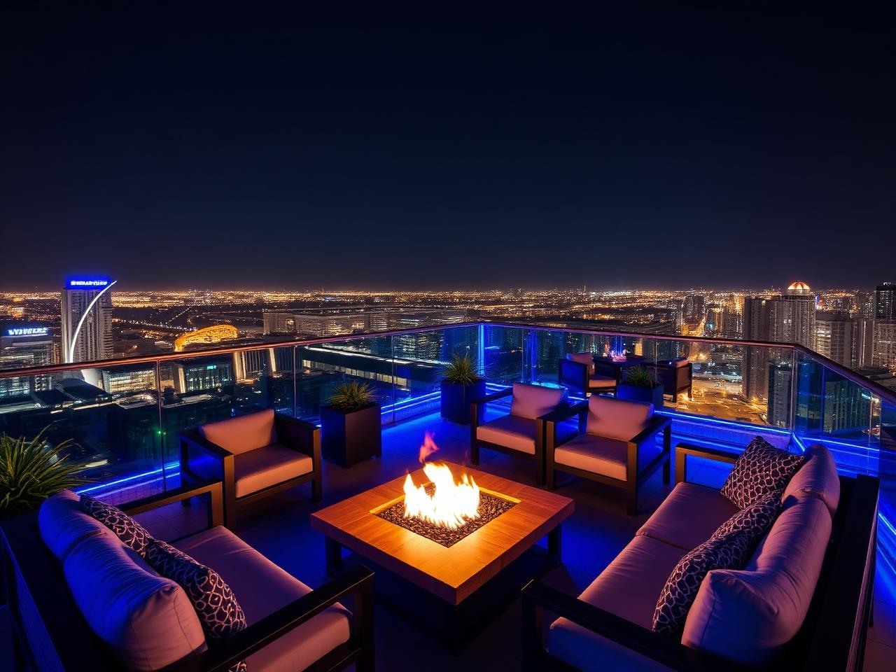 Rooftop Lounge at Lakeside Electric